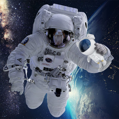 FCC Multiscene Astronaut Galaxy Star Projector Night Light For Adults