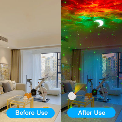 Multiscene 5V Moon Galaxy Projector , Bedroom Moonlight Star Light Projector