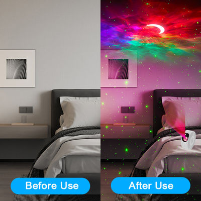 Remote Timer Moon Star Projector RGB LED Light For Home Theater