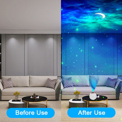 ROHS Multicolor Moon Star Projector Night Light ABS PC Material