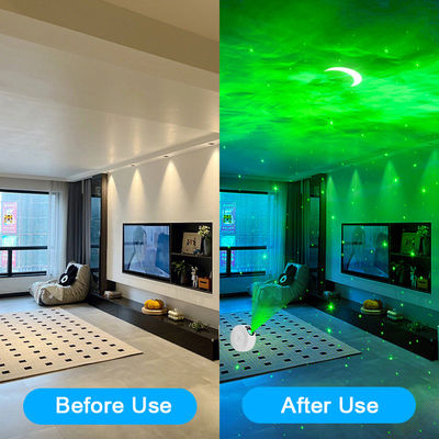 Portable Ultraquiet Moon Star Projector Nebula Cloud With Timing Remote
