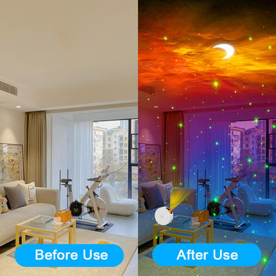 Rotatable Durable Moon Star Projector Light RGB LED For Bedroom