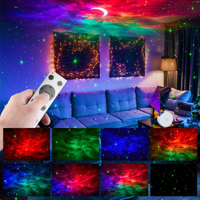 5V 2A USB Moon And Stars Night Light Projector Voice Control