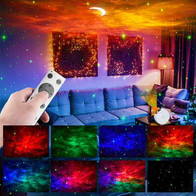 ROHS Multicolor Moon Star Projector Night Light ABS PC Material