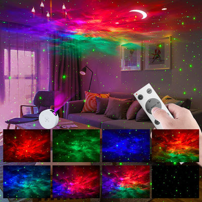 Adjustable Ceiling Moon Star Projector Multicolor 8 Star Cloud Modes