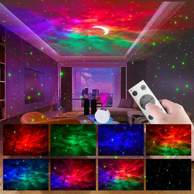 Multiscene ABS Star Moon Projector Lamp , Voice Control Moonlight Starlight Projector