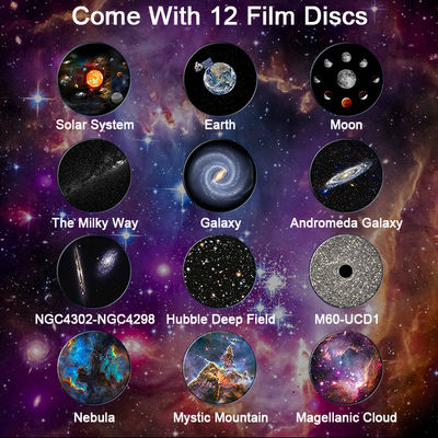 Portable Solar System Planetarium Projector , Rotating Nebula Night Light Projector