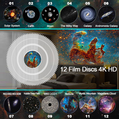12 In 1 HD Planetarium Galaxy Projector Durable For Home Theater