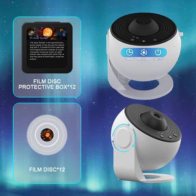 Multifunctional Planetarium Light Projector For Room Rotatable ABS Material