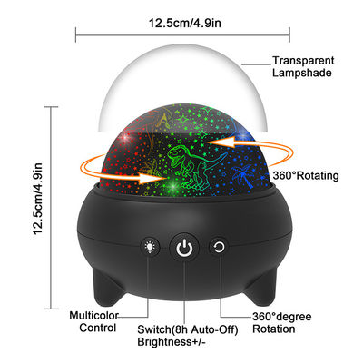 FCC Dinosaur Starry Night Light Projector 9 Color Adjustable For Kids