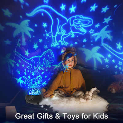 ABS PVC Dinosaur Light Projector , Multiscene Animal Star Night Light Projector