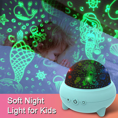 Bedroom RGB Star Projector Animal , Multiscene Mermaid Night Light Projector