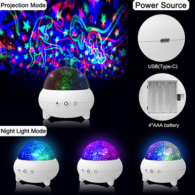 Multicolor Rotatable Dinosaur Projector Lamp , Kids Animal Star Light Projector