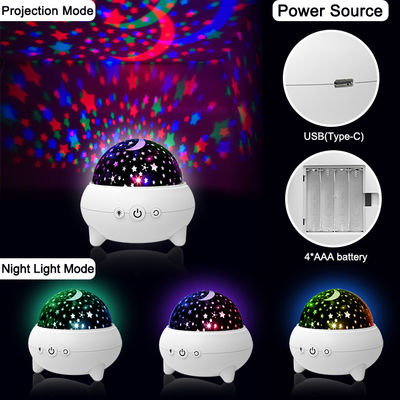 Rotatable Toddlers Starry Sky Projector , Multifunctional Starry Night Lamp