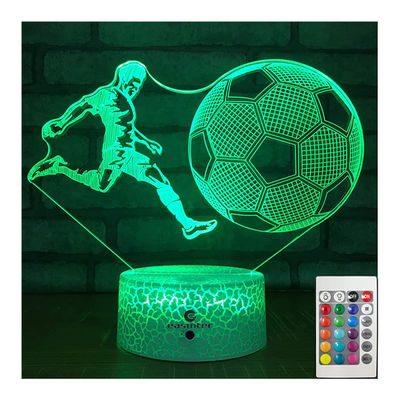 OEM Soccer LED 3D Illusion Night Light Dimmable Multiscene 5V 1A
