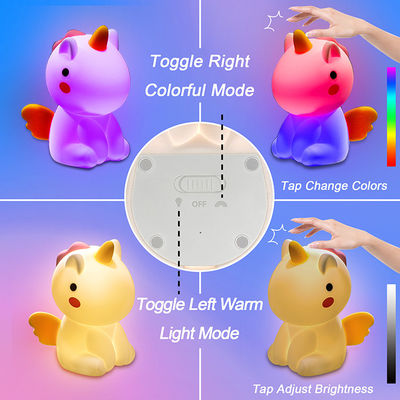Adjustable Cute Colorful Silicone Night Lamp Multiscene Portable