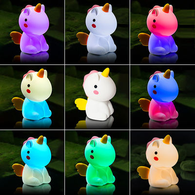 Adjustable Cute Colorful Silicone Night Lamp Multiscene Portable