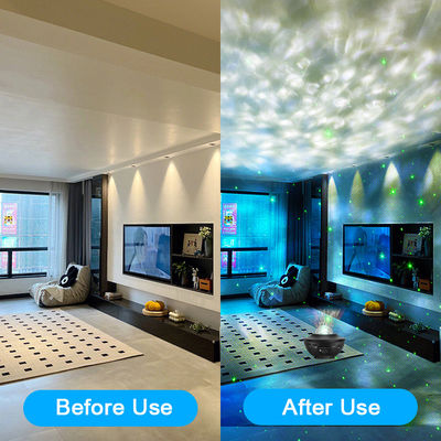Rotatable Star Sky Ocean Wave Night Light Projector 5V 3W Voice Control