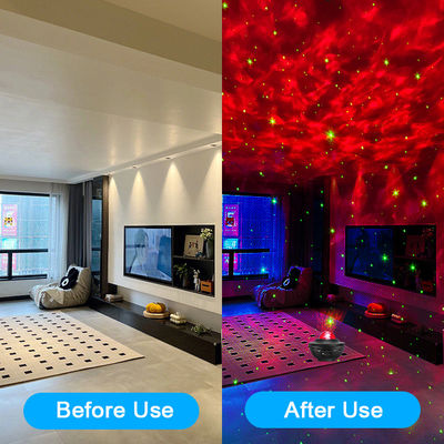 Multiscene Rotatable Ocean Wave Star Projector Night Light ABS Material