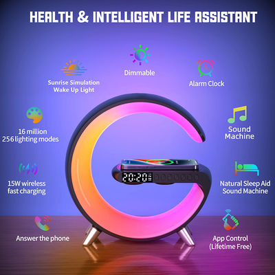 ABS RGB G Smart Light Sound Machine Multifunctional App Music G Speaker Lamp