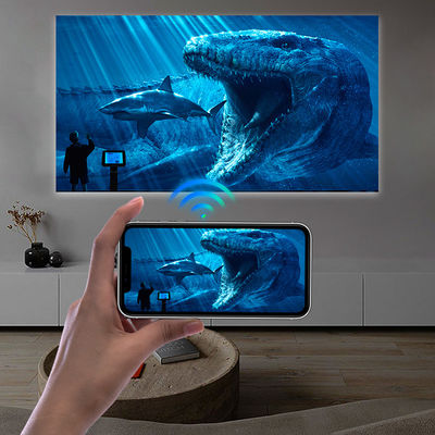 Durable 4K Mini WiFi Phone Projector , Multiscene Mini Projector Mobile Connect