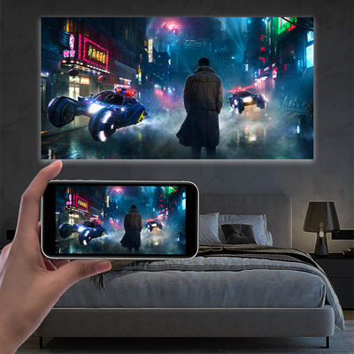 WiFi HD Video Mobile Phone Mini Projector 12V With Synchronize