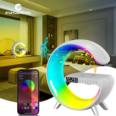 White/Black G Speaker Lamp with Bluetooth and Voice Control