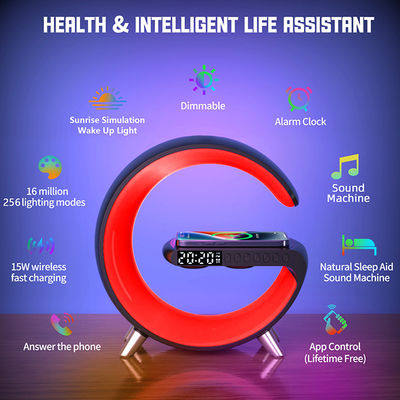 Timer Setting G Speaker Lamp - Smart Light Sound Machine with 1 Year Limited