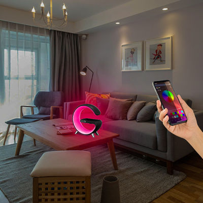 Voice Control G Speaker Lamp with Portable Design and RGB Light Color