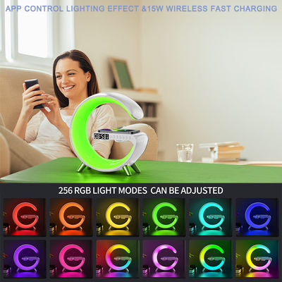 White/Black G Speaker Lamp with Bluetooth and Voice Control