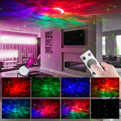 Portable Ultraquiet Moon Star Projector Nebula Cloud With Timing Remote