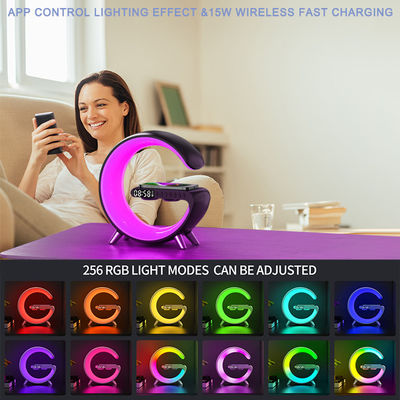 FCC Multicolor G Smart Light Sound Machine Durable G Speaker Lamp With Wireless Charging